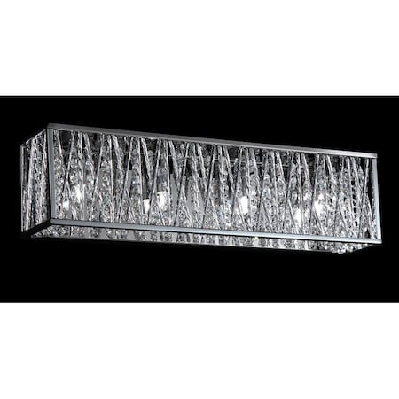 Z-Lite Terra 4 Light Vanity, Chrome & Chrome 872CH-4V-LED